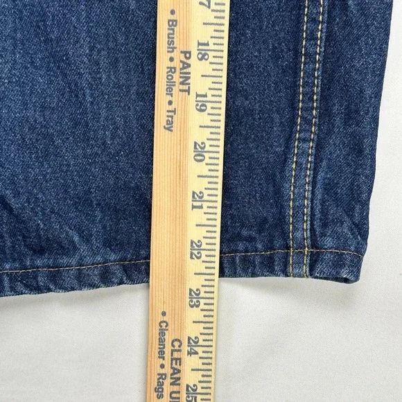 Vibes Gold Label Mens Dark Wash Denim Jean Shorts VIBESGL Blue 35W Skater Y2K - Picture 3 of 6